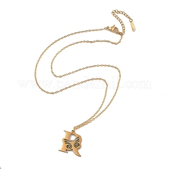 Ожерелья из нержавеющей стали 201 с вакуумным покрытием pvd NJEW-R267-01R-G