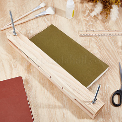 木製の本のプレスツール  製本用  長方形  バリーウッド  380x37.5x22.5mm&nbsp;DIY-GF0014-13