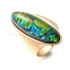 Кольца из смолы с конским глазом&nbsp;LS-RJEW-R006-01G-02