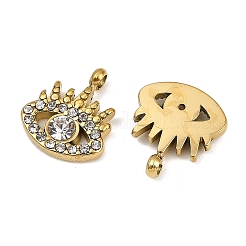 Подвески из нержавеющей стали 304 с микропаве из кубического циркония&nbsp;LS-STAS-K302-01B-G