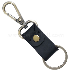 Брелоки из коровьей кожи и сплава&nbsp;KEYC-WH20005-24C