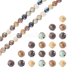 1 hebra de cuentas de turquesa natural de Hubei&nbsp;G-TA0003-45