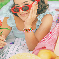 1000шт 20 цвета непрозрачные акриловые бусины MACR-TA0002-19