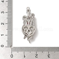 Латунные микро проложить кубического циркония ящик с застежками KK-A227-31P