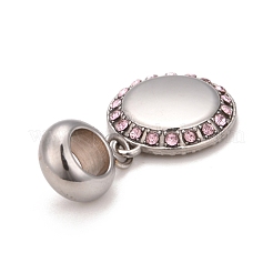 304 нержавеющая сталь стразы европейские подвески шармы STAS-F278-25P