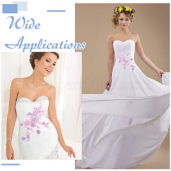 2 шт кружевная вышивка швейное волокно DIY-ME0001-42C