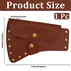 PUレザーウエストベルト斧シース  手斧カバープロテクター  キャンプ用品  サドルブラウン  134x186x14.5mm&nbsp;AJEW-GF00013-99