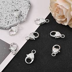 Застежки когтей омара в виде сердца в тибетском стиле K08Y0021