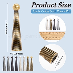 16 шт. 4-цветные литые наконечники для шнура FIND-GF0007-28
