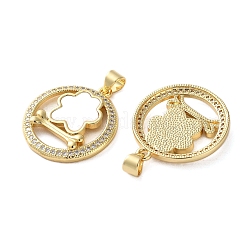 Латунные микро проложить кубического циркония подвески&nbsp;KK-U070-30G