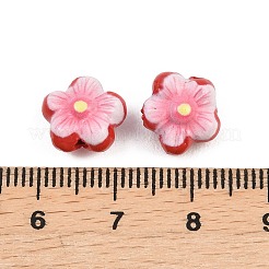 Bedruckte Zinnoberperlen&nbsp;CARL-A001-01C