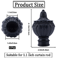 Пластиковые головки для карнизов FIND-WH0021-34A