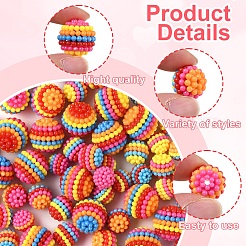60 шт. 3 вида бусин из АБС-пластика KY-FS0001-30
