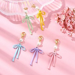 Подвесные украшения из сплава в виде банта&nbsp;HJEW-JM02210