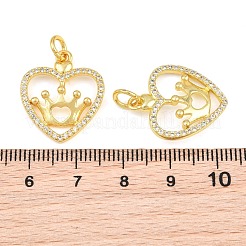 Pendentifs en laiton zircon cubique transparent&nbsp;CU-CBA3D67-05C-G