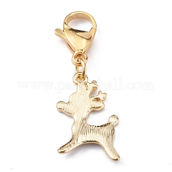 Новогодняя тема сплава эмали подвески HJEW-JM00427-01