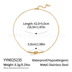 Минималистичные ожерелья с геометрическим узлом из нержавеющей стали 304 для женщин&nbsp;UR8477