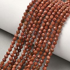 Синтетические голдстоуновские бисер пряди&nbsp;G-C263-A01-3mm