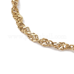 Изготовление браслета-слайдера из сингапурской цепи из нержавеющей стали 304&nbsp;AJEW-JB01328-01