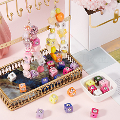 30 шт. Непрозрачные акриловые бусины OACR-SC0001-84