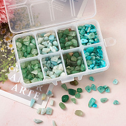 Бусины из натурального зеленого авантюрина и амазонита G-TA0001-20