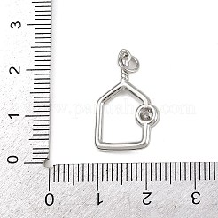 Латунные микро проложить кубического циркония подвески&nbsp;KK-A269-23P