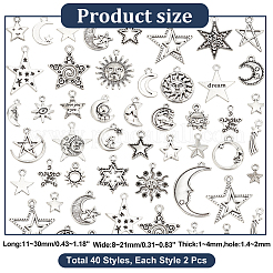 4 комплект 2 подвески из сплава в тибетском стиле&nbsp;FIND-HY0002-84