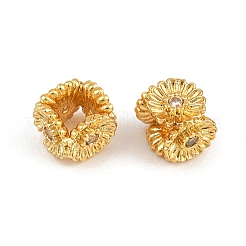 Messing Micro Pave klare Zirkonia Perlen&nbsp;CU-CBA6A75-34G