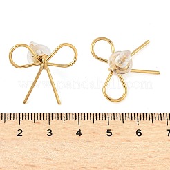 Pendientes de botón de acero inoxidable 304&nbsp;EJEW-U065-01A-G