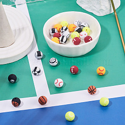 Бусины из полимерной глины ручной работы 8 шарик&nbsp;CLAY-TA0001-84B