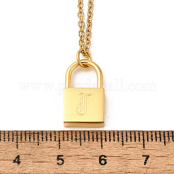 Collares colgantes de cadena rolo de acero inoxidable 304&nbsp;NJEW-S444-01G-10