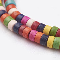 Синтетических нитей бирюзовые бусы TURQ-G110-4x2mm-12