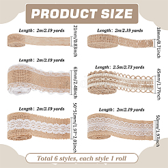 6 стиль джутовая лента&nbsp;OCOR-PH0005-16