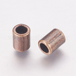 チベット風合金ビーズ  コラム  赤銅鉱  鉛フリー＆カドミウムフリー  8x6mm  穴：4mm&nbsp;X-K0NWK061