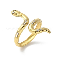 Кольца-манжеты из нержавеющей стали 304 с микропаве из прозрачного кубического циркония&nbsp;LS-RJEW-S621-07G