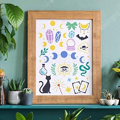Große wiederverwendbare Zeichenschablonen aus Kunststoff&nbsp;DIY-WH0202-161