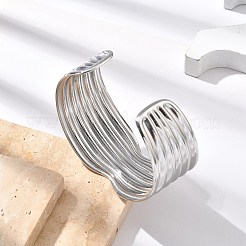 Браслеты-манжеты из нержавеющей стали 304&nbsp;BJEW-B108-13P