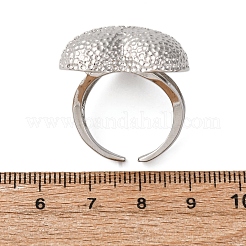 Латунные микропаве кубические цирконии регулируемые открытые манжеты кольца для женщин RJEW-A072-02P