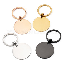 4 porte-clés en acier inoxydable&nbsp;KEYC-TA0004-81F