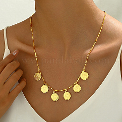 Модные винтажные латунные ожерелья с кисточками и монетами для женщин YL5413