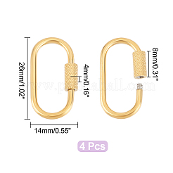 Ионное покрытие (ip) 304 нержавеющая сталь винтовой карабин замок подвески STAS-UN0047-24G