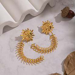 Серьги-гвоздики с кисточками из нержавеющей стали Sun 304&nbsp;EC2553