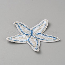 Морская звезда самоклеящаяся компьютерная вышивка ткань приклеиваемые/пришивные нашивки&nbsp;DIY-WH0723-053A
