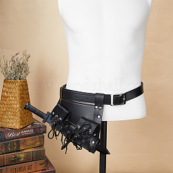 Искусственная кожа с оболочкой из сплава на талии AJEW-WH0419-04A