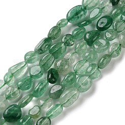 Природный зеленый бисер пряди клубники кварца&nbsp;G-C268-A01-6x8mm