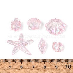 Прозрачные акриловые бусины с океанской тематикой&nbsp;TACR-T028-69-01E