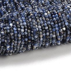 Природный содалит бисер нитей G-RM2025-D48-4x4mm