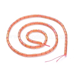 Стеклянные бусины с гальваническим покрытием  EGLA-K014-B-FR02