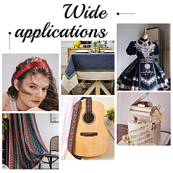 35.58~36 ярд двухцветных полиэстеровых атласных лент с лазерным узором OCOR-PH0002-41