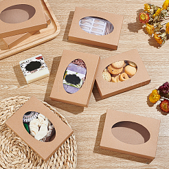 Прямоугольные складные креативные картонные коробки&nbsp;CON-WH0081-34A